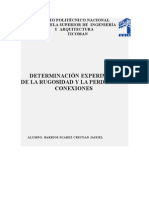 Determinación Experimental de La Rugosidad y La Pérdida Por Conexión