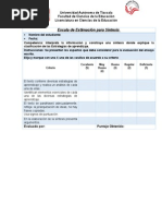 Escala de Estimación para Síntesis