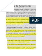 El Proceso de Humanización