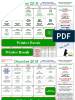 December Elementary School Calendar
