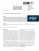 A Model to Determine the Optimal Parameters for Sustainable Energy Machining in a Multi Pass Turning Operation