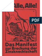 Feder, Gottfried (1919) - Das Manifest Zur Brechung Der Zinsknechtschaft Des Geldes 1919 65S Scan Frakturt