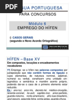  EMPREGO DO HÍFEN
