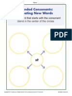 Blended Consonants: Creating New Words: Write A Word That Starts With The Consonant