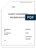Celebrity Endorsements Report