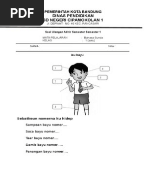 Soal Uas Bahasa Sunda Kelas 1 Smtr 1