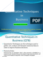 Quantative Techniqes