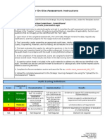 On Site Assessment Template