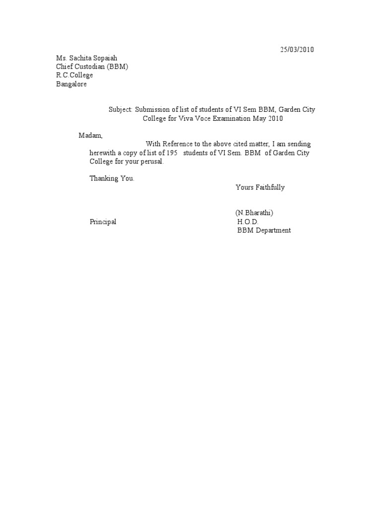Letter | PDF
