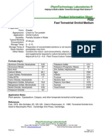 F522 Fast Terrestrial Orchid Medium: Product Information Sheet