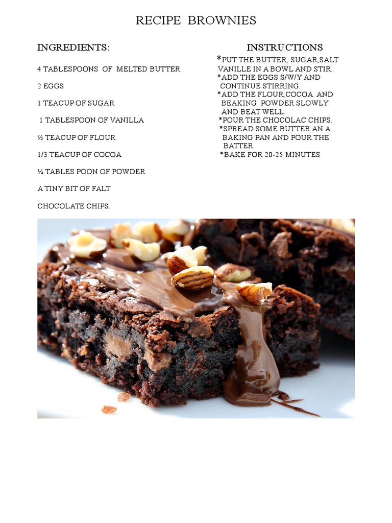 Ingles Ingedients Kevin Thiago y Juan Cruz | PDF | Chocolate | Western ...