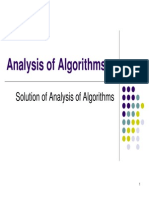 Analysis of Algorithm I
