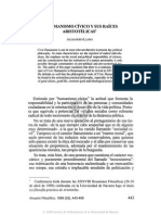 Humanismo Cívico y Sus Raices Aristotélicas