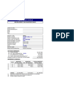 Faysal Bank Limited: Installment Calculation Sheet