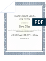 snua officer certificate