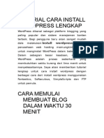 Tutorial Cara Install Wordpress Lengkap