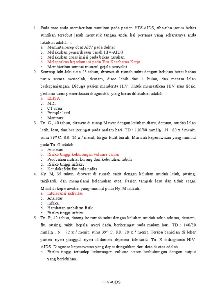 Soal Hiv 2b