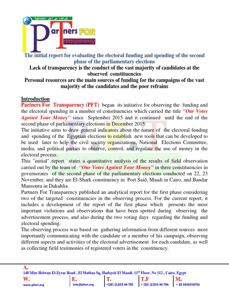 the-initial-report-for-evaluating-the-electoral-funding-and-spending-of