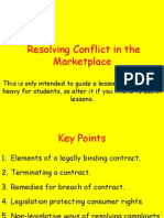 Summary of Resolving Conflict in The Marketplace
