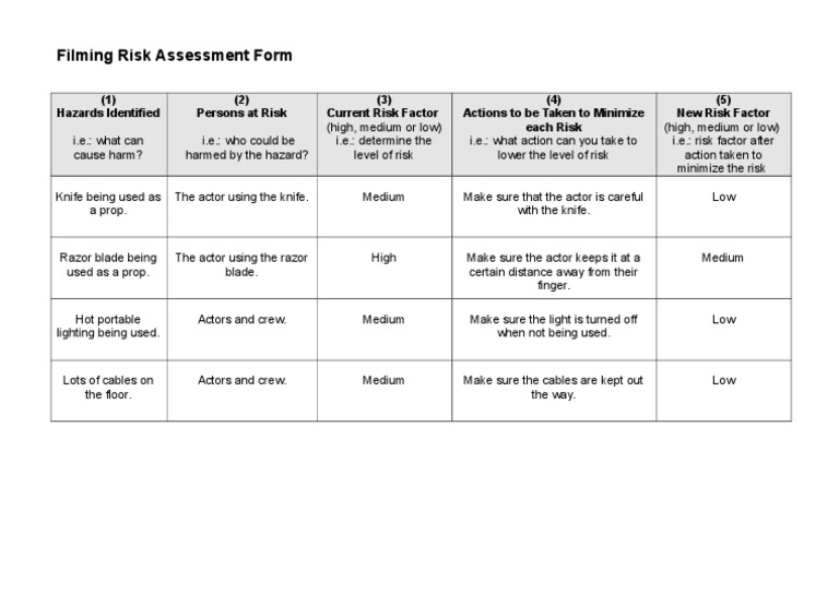 Film Crew Safety Guidelines | PDF | History