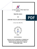 Inservice Course On GSM RF Cellular Engineering: HKKJR Lapkj Fuxe Fyfevsm