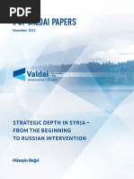 Strategic Depth in Syria - From The Beginning To Russian Intervention