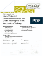 CMT Certificate of Participation