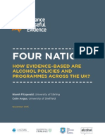 Four Nations - How Evidence-based Are Alcohol Policies and Programmes Across the UK