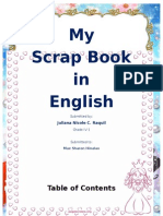 My Scrap Book in English: Juliana Nicole C. Raquil