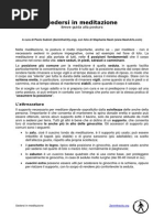 Guida Alla Postura Di Meditazione