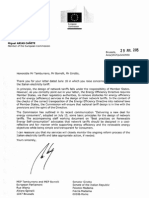 Risposta del commissario europeo Miguel Arias Canete alla lettera sulla riforma della bolletta elettrica italiana