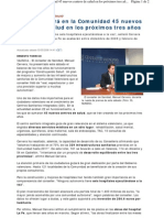 2008-05-03 Sanidad creará en la Comunidad 45 nuevos centros de salud en los próximos tres años