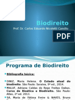 Biodireito - Slide 1 Bioética, Princípios, Teorias Do Início Da Vida, Clonagem Terapêutica)