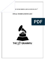 Grammy Nominados