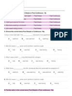 I.. Circle The Correct Tense Past Simple or Past Continuous: 5p