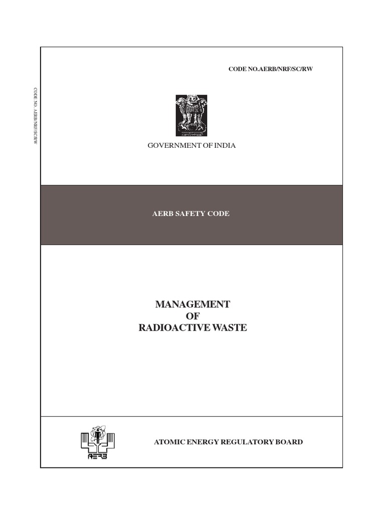 Waste Management Aerb PDF Radioactive Waste Nuclear Power
