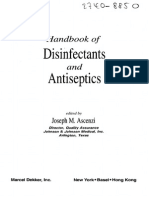 Disinfectants Antiseptics: Handbook of