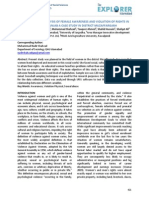 a Sociological Analysis of Female Awareness and Violation of Rights in Southern Punjab a Case Study in District Muzaffargarh