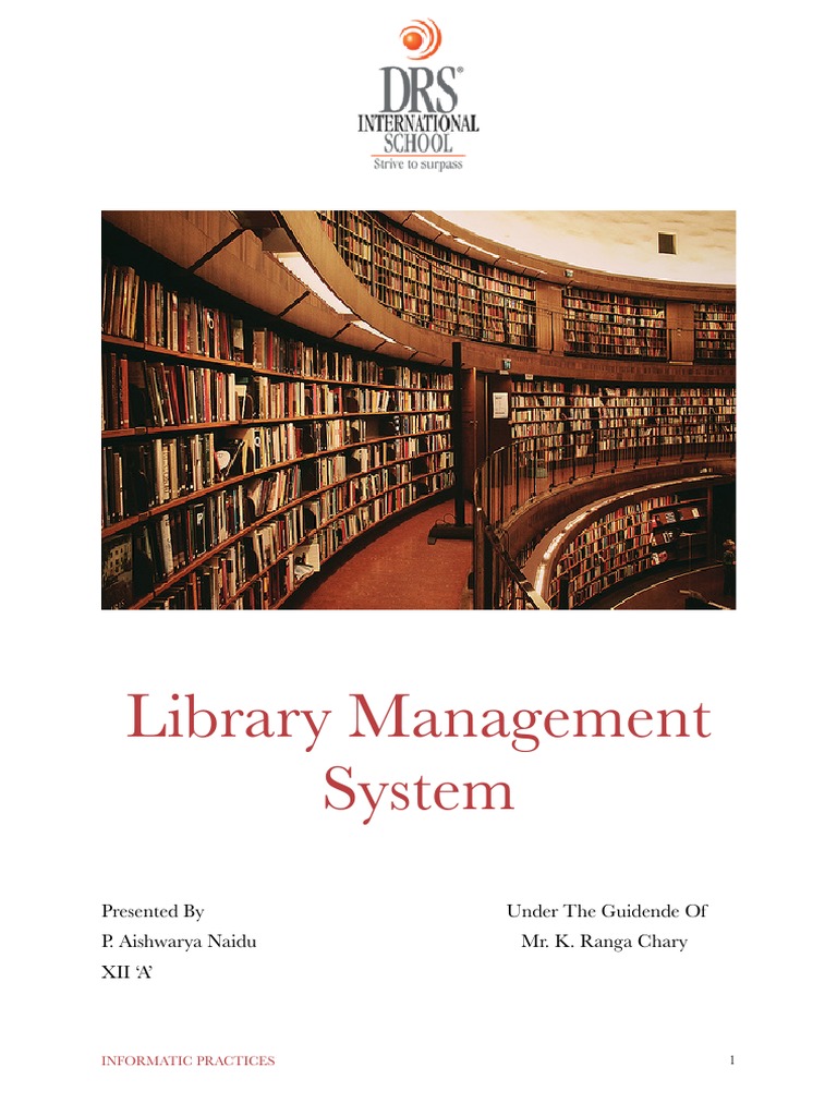 Project Report - Library Management System | Download Free PDF | Sql ...