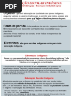 DCN EDUCAÇÃO ESCOLAR INDÍGENA