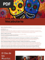 dia de los muertos vocabulario