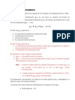 8.1 Tiempos de Calentamiento