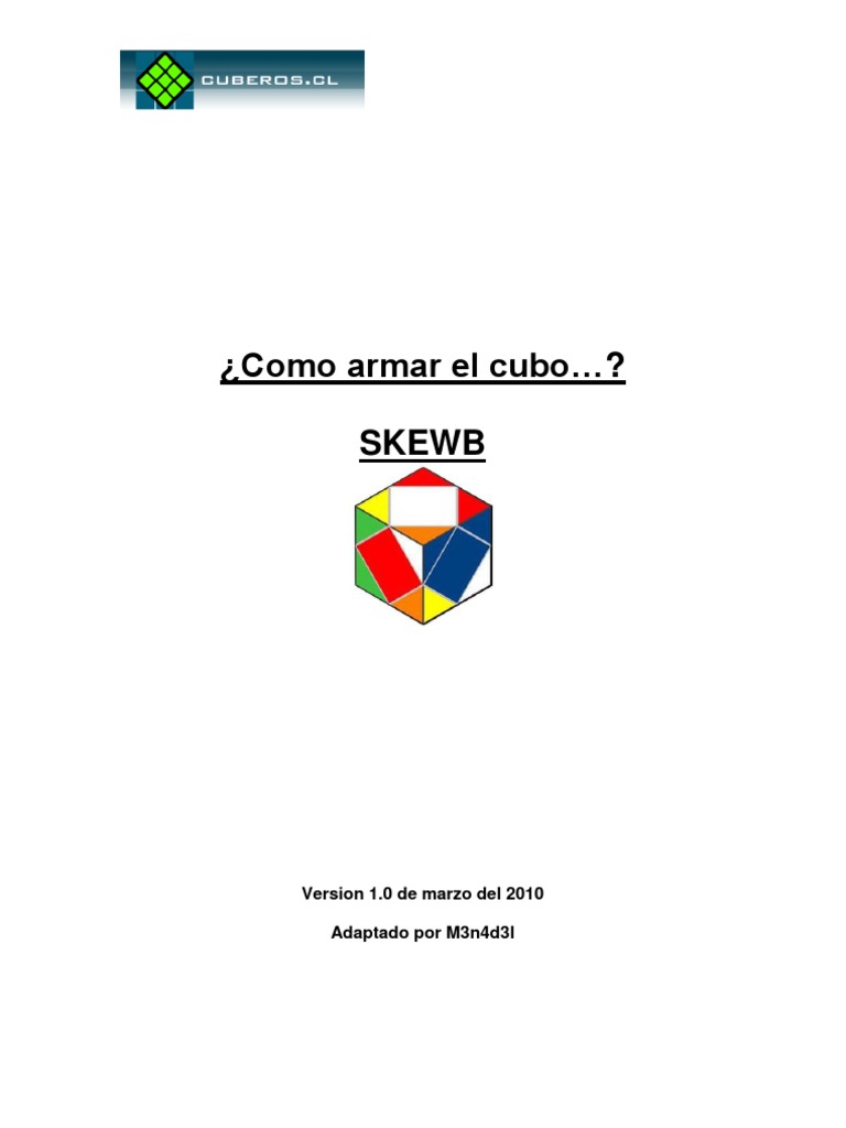 Cómo resolver el cubo Skewb | PDF | Reloj | Enseñanza de matemática