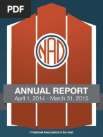 NAD 2014-2015 Annual Report