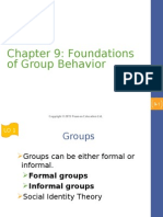 Chapter 9: Foundations of Group Behavior