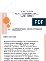 Carcinom Mucoepidermoid Al Bazei Limbii