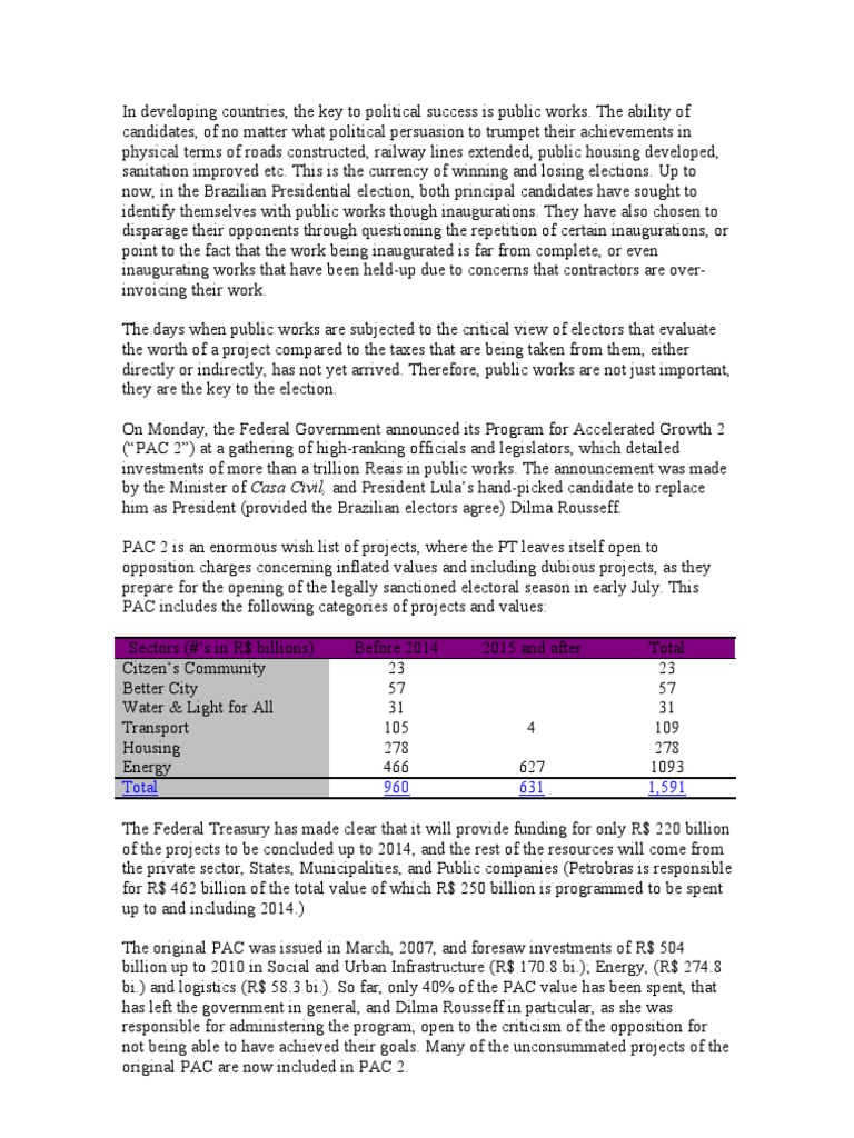 Pac 2 | PDF | Government | Economies