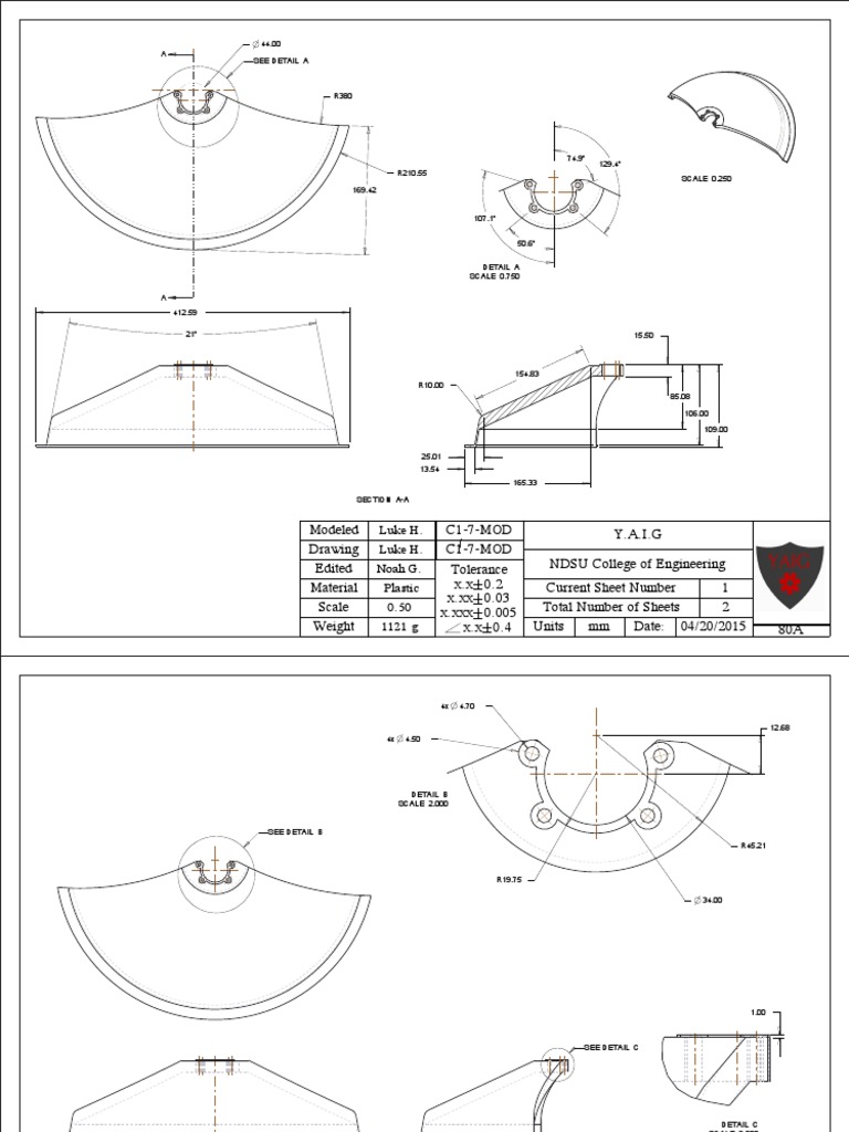 Plastic Engineering Drawing Specs | PDF | Science & Mathematics ...
