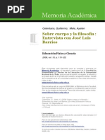 El cuerpo en la filosofía