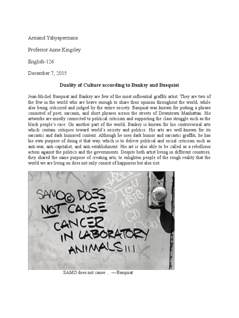 essay126 essay 2 Graffiti Crimes Free 30day Trial Scribd